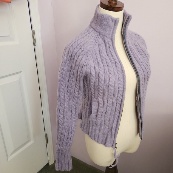 GAP Women's Purple Cable Knit Sweater - Picture 9 of 13
